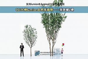 CSJ大神lumion自然库植物——茶条槭2棵/支持lu8-10.5/带缩略图