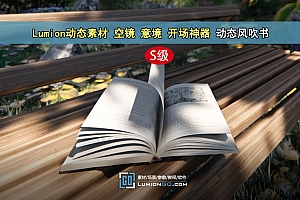 Lumion动态素材 空镜 意境 开场神器 动态风吹书