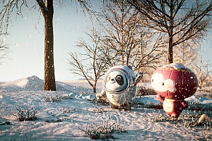 冰墩墩和雪容融全格式模型文件预祝元宵节快乐