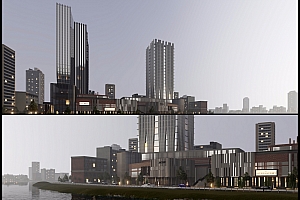 LUMION9商业建筑阴沉场景文件