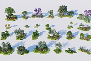 Lumion10-12自带库植物中小组团23个